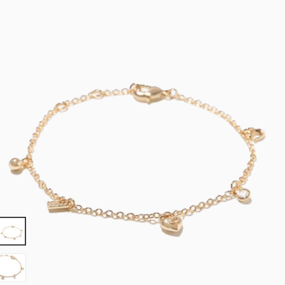 Coach Gold Charm Bracelet